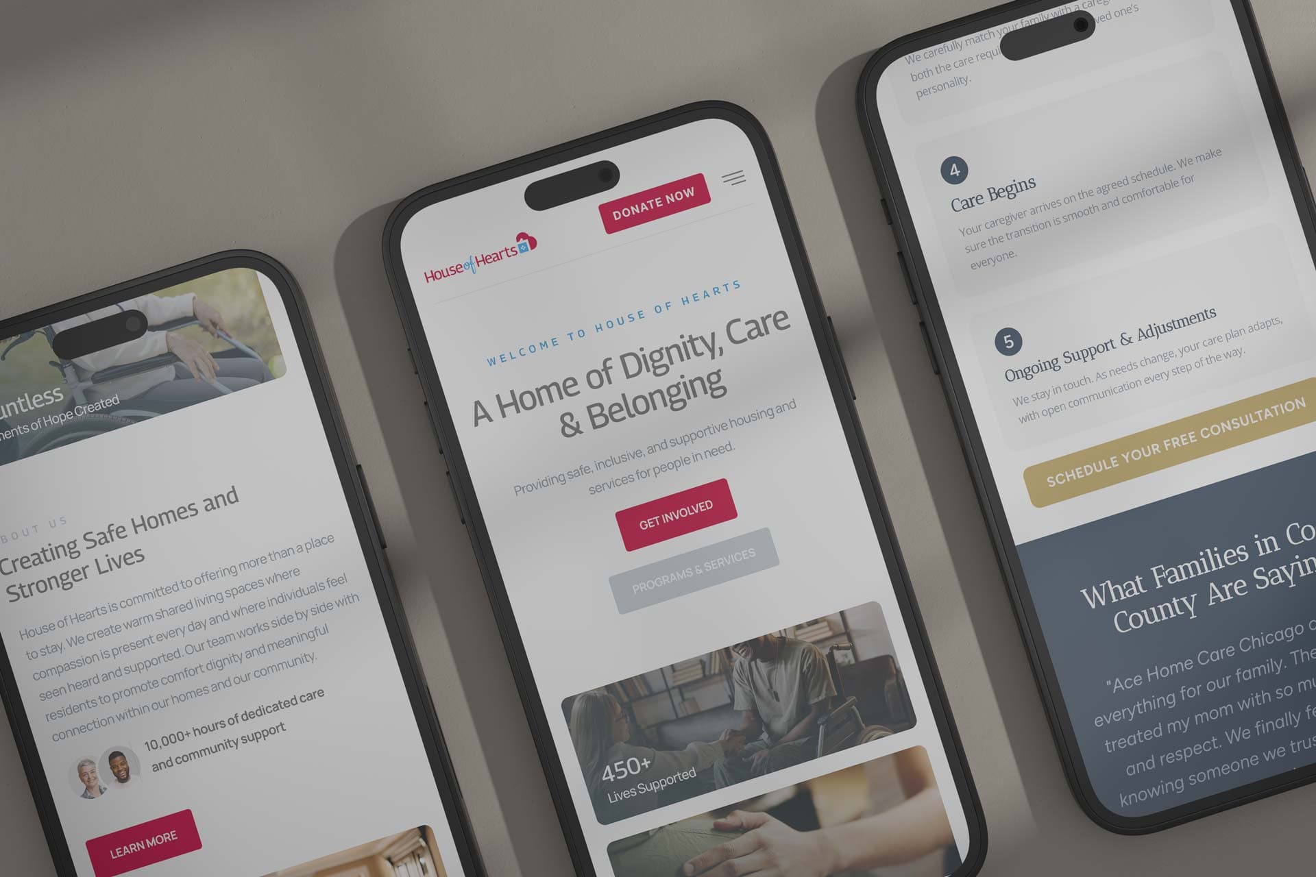 A nonprofit website with a secure online giving flow 1